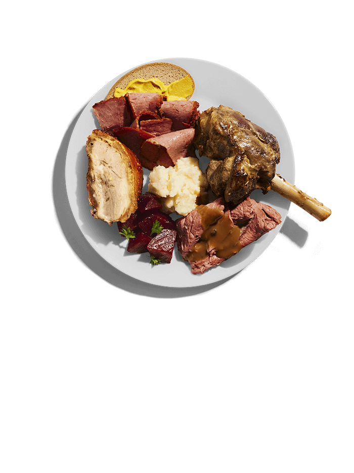 plat rotisserie viande buffet a volonte